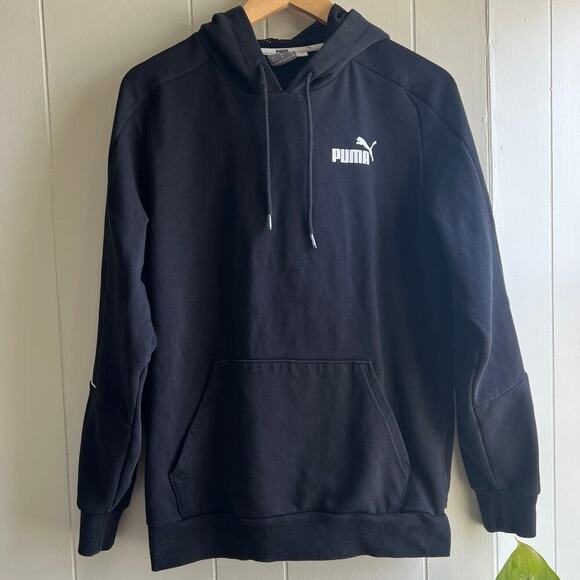 MEN Puma Black Hoodie Size M - Picture 1 of 8